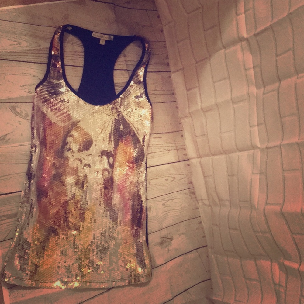 Sparkly tank top